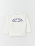LC Waikiki Crew Neck Printed Long Sleeve Baby Boy T-Shirt